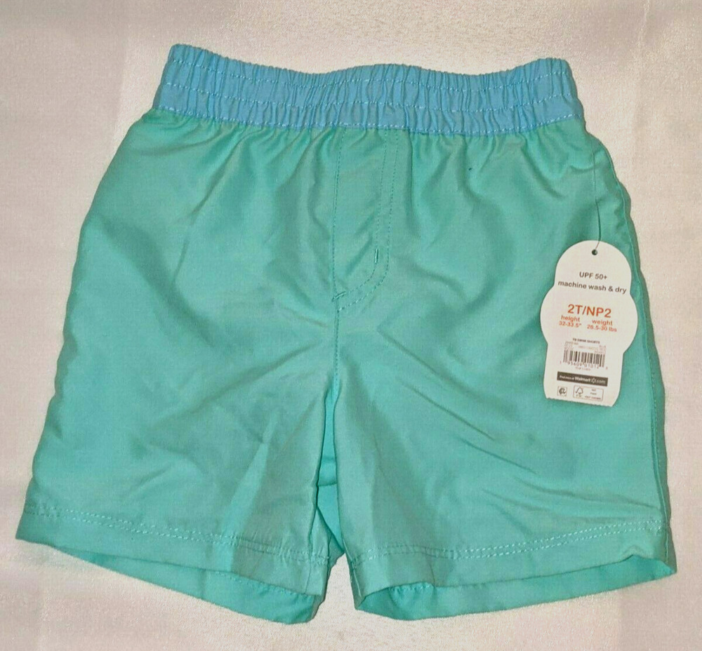 Wonder Nation Toddler Girls Swim Shorts Sz 2T Weight 26.5-30 lbs Height 32-33.5"